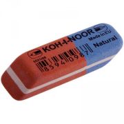 Ластик «Koh-i-noor» 6521/80-84 42x14x8мм сине-красный