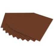 Бумага цветная 50*70см 300гр/м2 FOLIA коричневый шоколад 6185