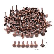 Кнопки декоративные метал БРАДСЫ  50шт 0,8*1,6см CBR011 бронзовые жемчужины