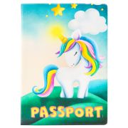 Обложка для паспорта ОП-0466 Единорог ПВХ slim