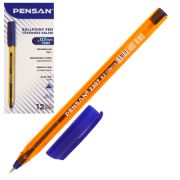 Ручка шарик. PENSAN HONEY TRIANGLE треугольная, пишущий узел 0,7мм, синяя 2307