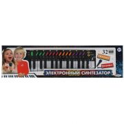 Пианино «электронный синтезатор» 32 клав, микр, на бат.кор.47,3*12,5*4см ZY822702-R
