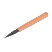 Скульптурный нож с обоюдоострым лезвием 55 мм, ручка деревянная DK11229