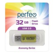 Флэш-драйв 32GB Perfeo  USB E01 Gold economy series