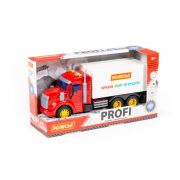 Автомобиль-фургон инерционный (со светом и звуком) (красно-белый) (в коробке) 93455