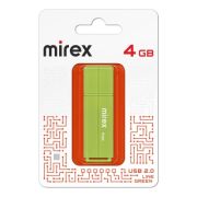 Флэш-драйв 4GB Mirex USB LINE GREEN (ecopack)