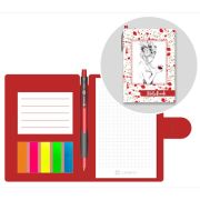 Блокнот-органайзер NB0107 красный 105*150мм ручка пласт.закладки Lamark