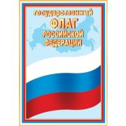 Плакат гос. символы 9-02-919 Флаг РФ (А4)