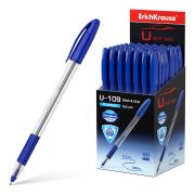 Ручка шарик. ErichKrause® U-109 Classic Stick&Grip 1.0, Ultra Glide Technology, цвет чернил синий