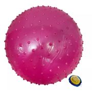 Мяч Фитнес Х- Match 65 см. с шипами массажный, ПВХ, фиолетовый, насос в компл. 649229