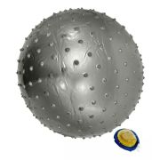 Мяч Фитнес Х- Match 85 см. с шипами массажный, ПВХ, серый, насос в компл. 649230