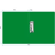 Папка с прижимом 0,5мм Buro -ECB04CGREEN A4 пластик зеленый