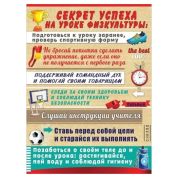 Плакат «Секрет успеха на уроке физкультуры» 3001535 А2