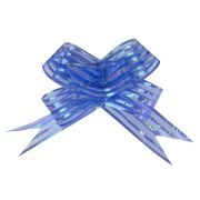 Бант-бабочка Тонкие полосы, Синий, 10 см, 1 шт.