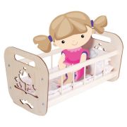 Кроватка деревянная для кукол «Надюша» (44х24х24 см) 02944