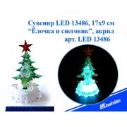 Сувенир LED 13486 «Ёлочка и Снеговик», 17х9 см, акрил,
меняет цвет