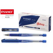 Гелевая ручка синяя игол. након. Piano GALAXY PG-303 0,5мм, резин. держатель