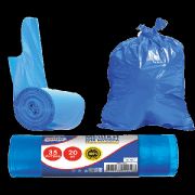 Мешки для мусора с завязками - лепестками «CleanLab» 35 л, 50x119 см (длина за 2 пакета) ПНД, 12 мкм