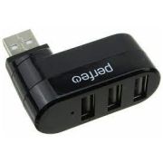 USB-концентратор Perfeo USB-HUB 3 Port, (PF-VI-H024 Black) чёрный