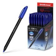 Ручка шарик. ErichKrause® U-108 Stick Black Edition 1.0, Ultra Glide Technology, синий стерж.