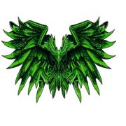 Крылья Дракона зеленые №7 МТ08007