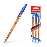 Ручка шарик. ErichKrause R-301 Stick Amber  0.7, цвет чернил синий (цена за 1шт.)