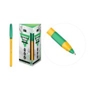 Ручка шарик. 64133 пишущий узел 1,0мм, зеленая, однораз.