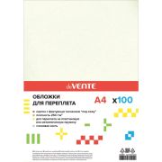 Обложка для переплета А4 250 (230)г/м² картон с тиснением «кожа» белый «deVENTE. Delta» 4123505