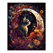 Картина по номерам холст на подрамнике 40*50см Рх-174 «Лунный кот»