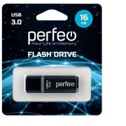 Флэш-драйв 16GB Perfeo USB 3.0  C12 Black