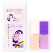 Набор пластики «Гном Фи» 9004-17 белый, фиолетовый, лиловый, бежевый (4x20 г)