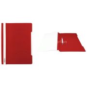 Скоросшиватель А4 пластиковый PSL20 Люкс 0.14/0.18 красный
