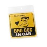 Наклейка на авто «Эмблема» Собака в машине 768-122