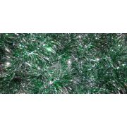 Мишура 1,80м 5см зеленая с серебром
