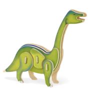 Пазл дерев. 3D. Бронтозавр 11,5*15см Серия «Мини-животные» 4607177454764