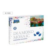 Мозаика алмазная по номерам 40х50см M-11239 Город в цветах полная выкладка  картонная упаковка.