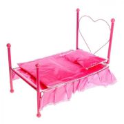 Кровать мет. для куклы «Розовая мечта» 198478