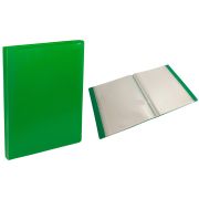 Папка с 20 файлами Buro -ECB20GREEN A4 пластик 0.5мм зеленый