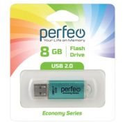 Флэш-драйв 8GB Perfeo USB E01 Green eeconomy series 57,25х17,6х8,5 мм