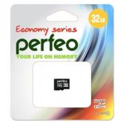 Карта памяти microSD 32GB Perfeo High-Capacity Class 10 w/o Adapter economy series