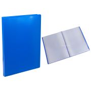 Папка с 10 файлами Buro -ECB10BLUE A4 пластик 0.5мм синий