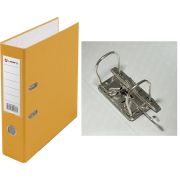 Регистратор 8см PP LAMARK AF0600-YL1 желтый, метал.окантовка/карман, собранный