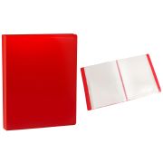 Папка с 20 файлами Buro -ECB20RED A4 пластик 0.5мм красный