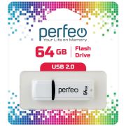 Флэш-драйв 64GB Perfeo USB 2.0 C02 White