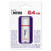Флэш-драйв 64GB Mirex USB 2.0 KNIGHT WHITE