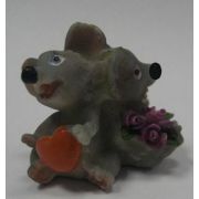 Сувенир полистоун 90-06Р130-1 «Влюбленные мышки»