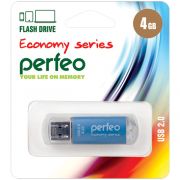 Флэш-драйв 4GB Perfeo  USB E01 Blue  economy series
