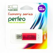 Флэш-драйв 32GB Perfeo  USB E01 Red economy series