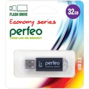 Флэш-драйв 32GB Perfeo  USB E01 Black economy series
