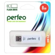 Флэш-драйв 8GB Perfeo USB C06 White